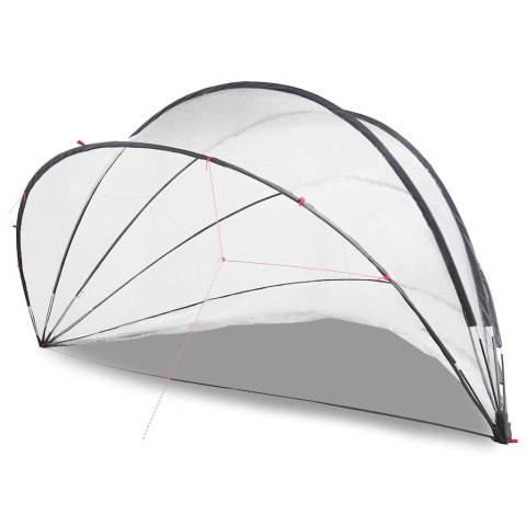 KOPUŁA BASENOWA PRZEZROCZYSTY 546X516X250CM PVC