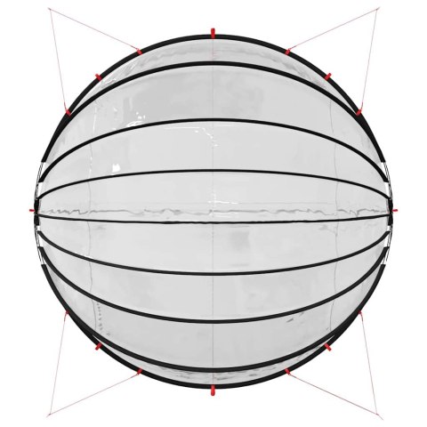 KOPUŁA BASENOWA PRZEZROCZYSTY 592X590X275CM PVC