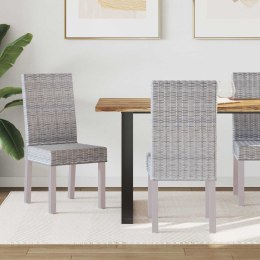 KRZESŁO JADALNIANE 2 SZT. BIAŁE PRANIE 45X54X93CM