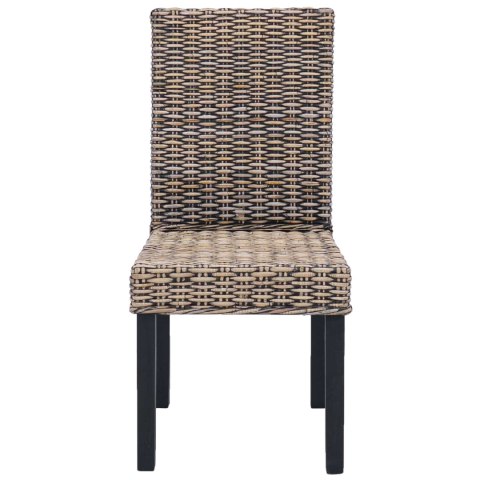 KRZESŁO JADALNIANE 2 SZT. CZARNE PRANIE 45X54X93CM