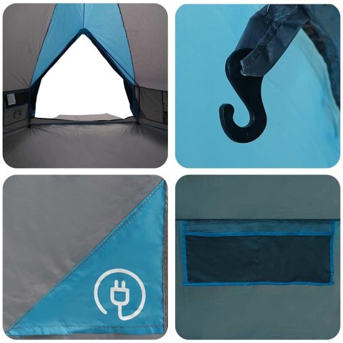 NAMIOT TEEPEE Z DACHEM NIEBIESKI I SZARY 490X410X210CM