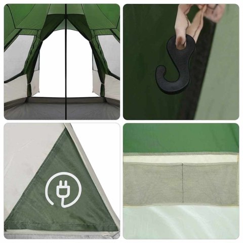 NAMIOT TEEPEE Z DACHEM ZIELONY 545X450X295CM