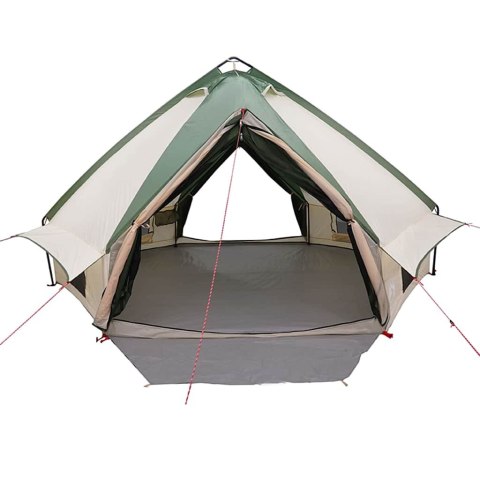 NAMIOT TEEPEE Z DACHEM ZIELONY I BIAŁY 490X410X210CM