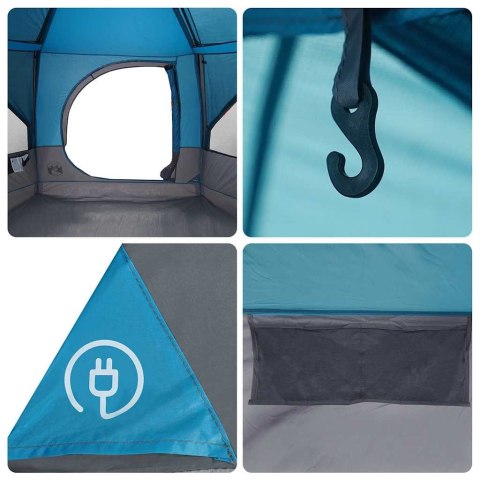 NAMIOT DOMEK Z DACHEM NIEBIESKI I SZARY 333X317X194CM