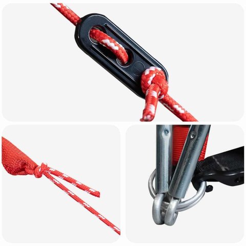 NAMIOT KOPUŁOWY SZARY I POMARAŃCZOWY 505X450X248CM