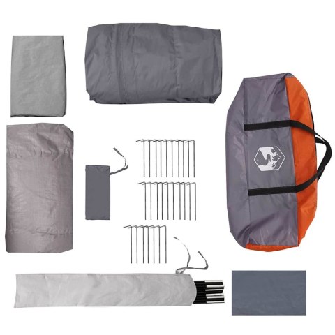 NAMIOT TUNELOWY SZARY I POMARAŃCZOWY 740X370X220CM