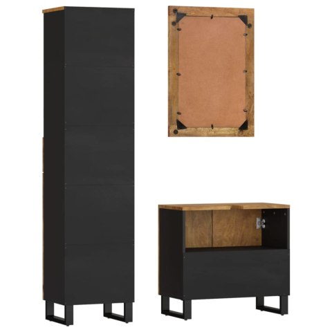 3-CZ. ZESTAW MEBLI ŁAZIENKOWYCH LITE DREWNO MANGO