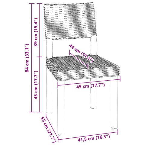 CZARNE PRANIE 45X55X84CM