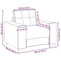 VidaXL Sofa 3 pcs Czerwony Wiatr Tkanina lniana
