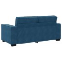 VidaXL Sofa 2-osobowa, niebieski, 140 cm, tapicerowana aksamitem
