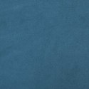 VidaXL Sofa 2-osobowa, niebieski, 140 cm, tapicerowana aksamitem