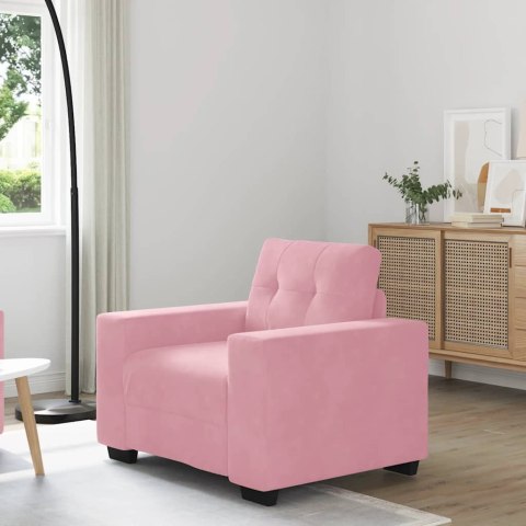 VidaXL Sofa Fotel Różowy 60 cm Aksamit