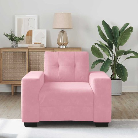 VidaXL Sofa Fotel Różowy 60 cm Aksamit