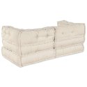SOFA MODULARNA 2 SZT. KREMOWY 140X70X56CM TKANINA