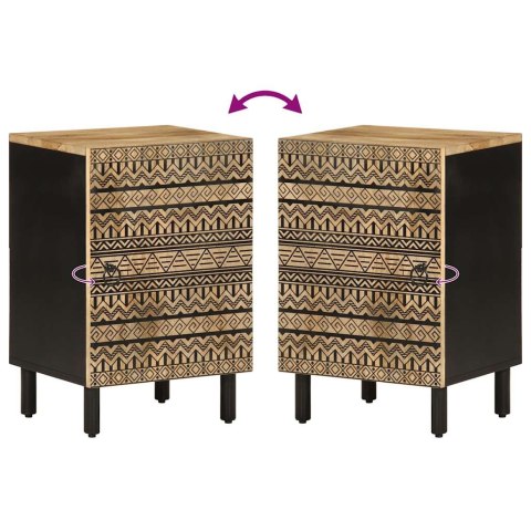 SZAFKA ŁAZIENKOWA 38X33,5X58CM LITE DREWNO MANGO