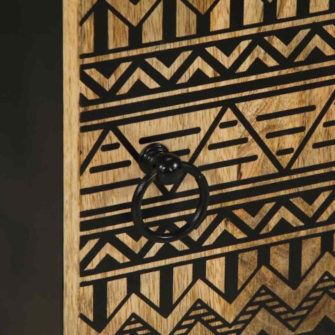 SZAFKA ŁAZIENKOWA 38X33,5X58CM LITE DREWNO MANGO