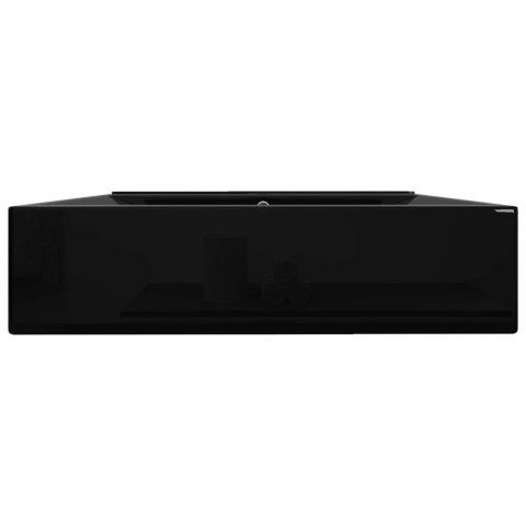 UMYWALKA PROSTOKĄTNA Z OTWOREM NA KRAN CZARNA 60X 46CM