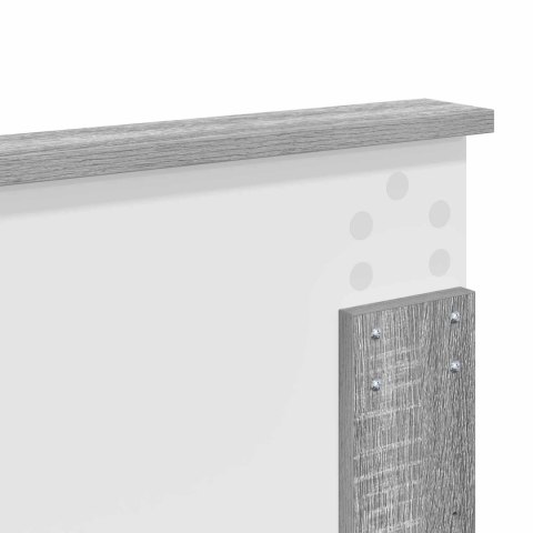 VidaXL Ramka łóżka Szary Sonoma 180 x 200 cm Lite drewno sosnowe