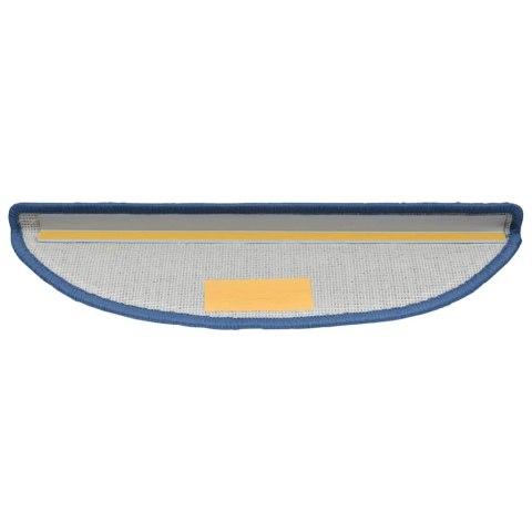 VidaXL Maty na schody 20 szt. 56x17x3 cm Niebieskie półokrągłe