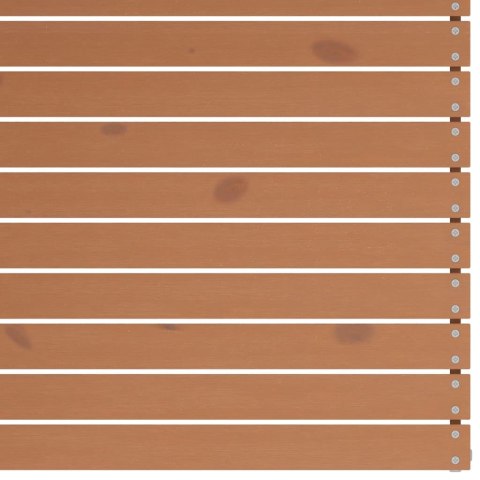 VidaXL 2-osobowa sofa ogrodowa, miodowy brąz, lite drewno sosnowe