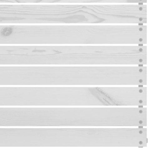 VidaXL 6-cz. zestaw mebli wypoczynkowych do ogrodu, biały, sosnowy