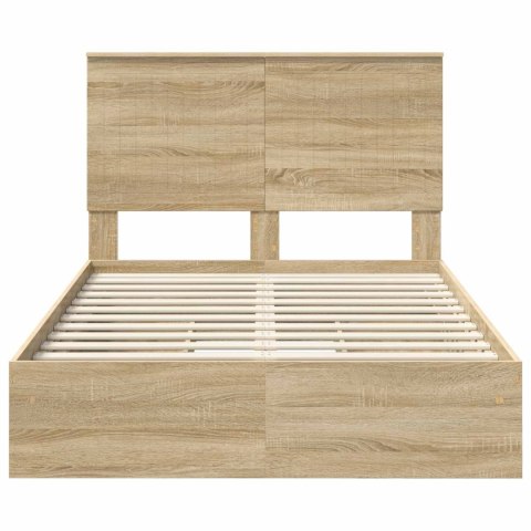 ŁÓŻKO Z MIEJSCEM DO PRZECHOWYWANIA DĄB SONOMA 120X200CM