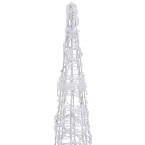 VidaXL Stożek dekoracyjny, akrylowy, niebieski, LED, 90 cm