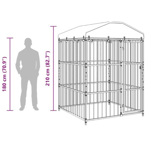 KOJEC DLA PSA Z ZADASZENIEM 150X150X210CM