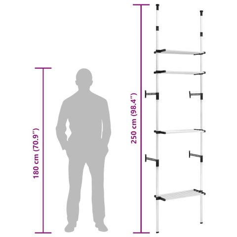 SYSTEM TELESKOPOWYCH DRĄŻKÓW Z PÓŁKAMI GARDEROBA