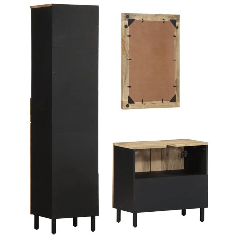 3-CZ. ZESTAW MEBLI ŁAZIENKOWYCH LITE DREWNO MANGO