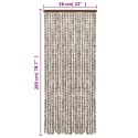 ZASŁONA PRZECIWKO OWADOM TAUPE I BIEL 56X200CM SZENILOWA