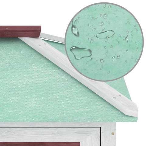 KLATKA DLA KRÓLIKÓW 2 POZIOMY BRĄZOWA DREWNIANA