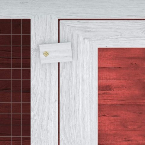 KLATKA DLA KRÓLIKÓW 2 POZIOMY CZERWONA DREWNIANA