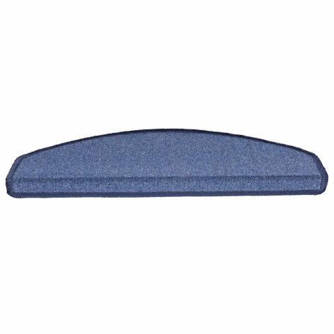 VidaXL Maty na schody 20 szt. 65x24x4 cm niebieskie półokrągłe duże