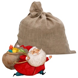 WORKI JUTOWE 30 SZT. 100X110CM NA PREZENTY JUTA DUŻE ŚWIĄTECZNA DEKORACJA