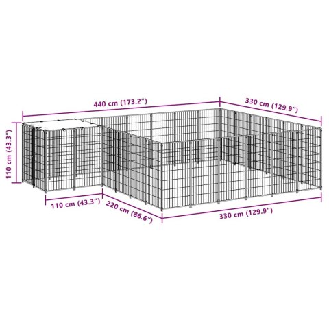 KOJEC DLA PSA CZARNY 12,1M² STALOWY