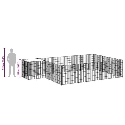 KOJEC DLA PSA CZARNY 15,73M² STALOWY