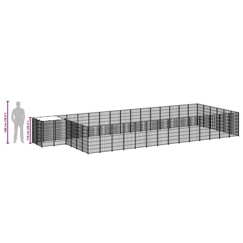 KOJEC DLA PSA CZARNY 22,62M² STALOWY