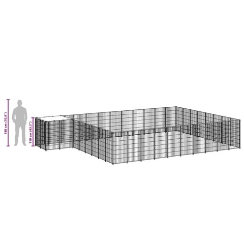 KOJEC DLA PSA CZARNY 30,25M² STALOWY