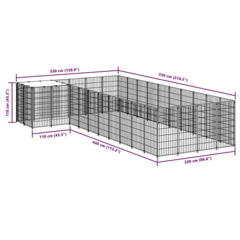 KOJEC DLA PSA SREBRNY 13,31M² STALOWY