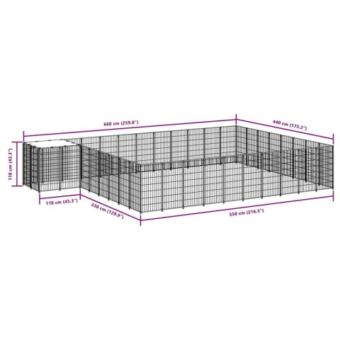KOJEC DLA PSA SREBRNY 25,41M² STALOWY