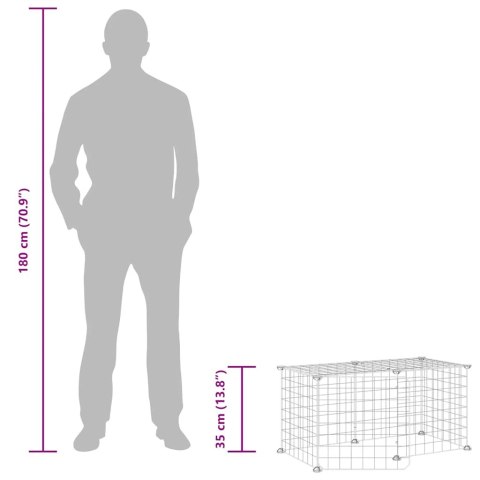 KOJEC KLATKA ZAGRODA METALOWA DLA KRÓLIKÓW MAŁYCH ZWIERZĄT WYBIEG