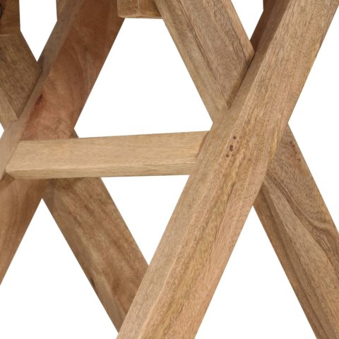 VidaXL Stolik boczny z litego drewna mango, 65 x 40 x 76 cm