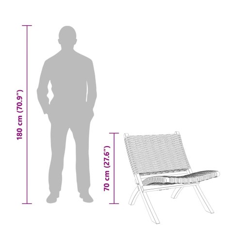 KRZESŁO BIAŁE NATURALNY RATTAN KUBU I LITE DREWNO MAHONIOWE