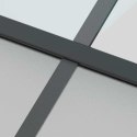 DRZWI PRZESUWNE CZARNE 76X205CM SZKŁO HARTOWANE ALUMINIUM