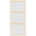 DRZWI PRZESUWNE ZŁOTE 90X205CM MROŻONE SZKŁO ESG ALUMINIUM