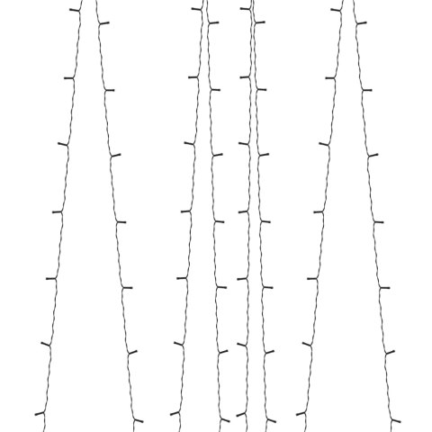 VidaXL Solarne lampki dekoracyjne, 5 szt., 5x200 LED, niebieskie
