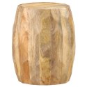 VidaXL Stołek w kształcie bębna, lite drewno mango