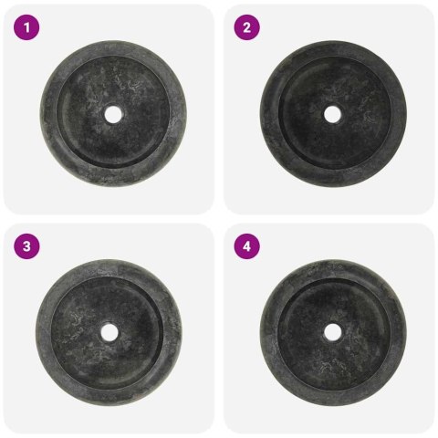 UMYWALKA 40X 12CM MARMUROWA CZARNA