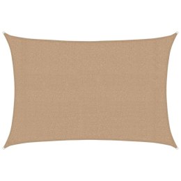 VidaXL Żagiel przeciwsłoneczny, 160 g/m², kolor taupe, 3x4,5 m, HDPE